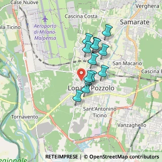 Mappa Via Gorizia, 21015 Lonate Pozzolo VA, Italia (1.25333)