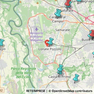 Mappa Via Gorizia, 21015 Lonate Pozzolo VA, Italia (7.03667)