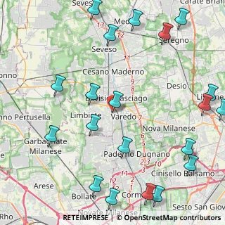 Mappa Via Nicolò Paganini, 20813 Bovisio-Masciago MB, Italia (5.841)