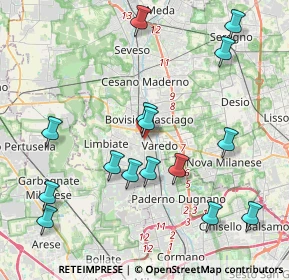 Mappa Via Niccolò Paganini, 20813 Bovisio-Masciago MB, Italia (4.45733)