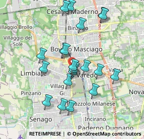 Mappa Via Niccolò Paganini, 20813 Bovisio-Masciago MB, Italia (1.753)