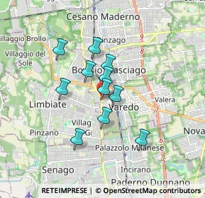Mappa Via N. Paganini, 20813 Bovisio-Masciago MB, Italia (1.26636)