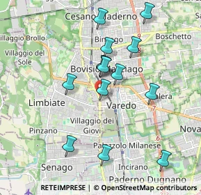 Mappa Via Niccolò Paganini, 20813 Bovisio-Masciago MB, Italia (1.75)