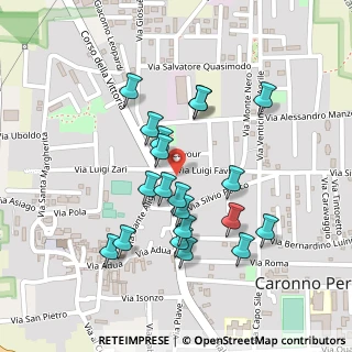 Mappa Via L. Favini, 21042 Caronno Pertusella VA, Italia (0.211)