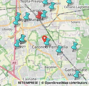 Mappa Via L. Favini, 21042 Caronno Pertusella VA, Italia (2.50133)