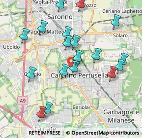 Mappa Via L. Favini, 21042 Caronno Pertusella VA, Italia (2.06889)