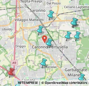 Mappa Via L. Favini, 21042 Caronno Pertusella VA, Italia (2.82167)