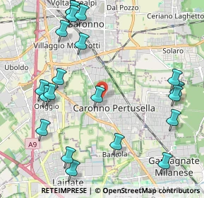 Mappa Via L. Favini, 21042 Caronno Pertusella VA, Italia (2.58)
