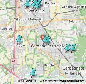 Mappa Via L. Favini, 21042 Caronno Pertusella VA, Italia (2.42545)