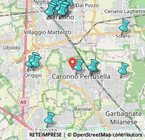 Mappa Via L. Favini, 21042 Caronno Pertusella VA, Italia (2.5935)