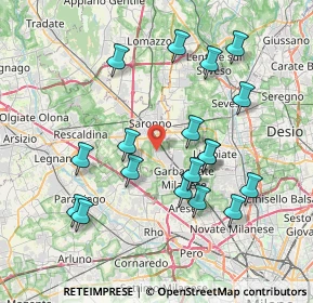 Mappa Via L. Favini, 21042 Caronno Pertusella VA, Italia (7.63)