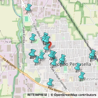 Mappa Via L. Favini, 21042 Caronno Pertusella VA, Italia (0.4985)