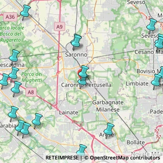 Mappa Via L. Favini, 21042 Caronno Pertusella VA, Italia (6.8325)