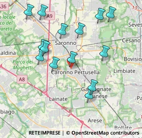 Mappa Via L. Favini, 21042 Caronno Pertusella VA, Italia (4.035)