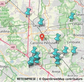 Mappa Via L. Favini, 21042 Caronno Pertusella VA, Italia (4.55438)