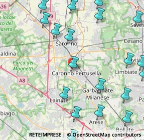 Mappa Via L. Favini, 21042 Caronno Pertusella VA, Italia (5.8235)