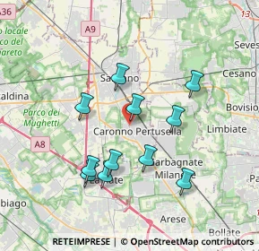 Mappa Via L. Favini, 21042 Caronno Pertusella VA, Italia (3.31818)