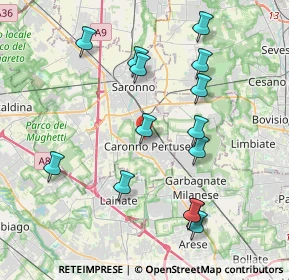 Mappa Via L. Favini, 21042 Caronno Pertusella VA, Italia (4.08786)