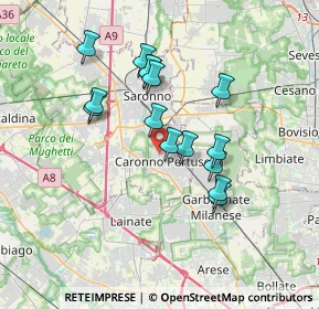 Mappa Via L. Favini, 21042 Caronno Pertusella VA, Italia (3.02133)