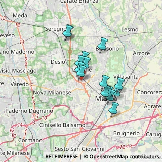 Mappa Via Sala Guido, 20851 Lissone MB, Italia (2.83333)