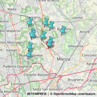 Mappa Via G. Cimabue, 20851 Lissone MB, Italia (2.93909)