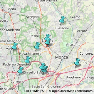 Mappa Via Sala Guido, 20851 Lissone MB, Italia (4.51833)