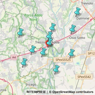 Mappa Via Alessandro Volta, 20056 Trezzo sull'Adda MI, Italia (3.86182)
