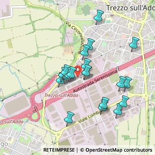 Mappa Via Francesco Baracca, 20056 Trezzo sull'Adda MI, Italia (0.423)