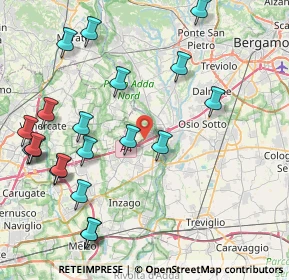 Mappa Via Francesco Baracca, 20056 Trezzo sull'Adda MI, Italia (9.8795)