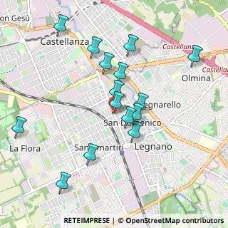 Mappa Via Rosolino Pilo, 20025 Legnano MI, Italia (0.92467)