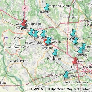 Mappa Via Giuseppe Mazzini, 20025 Legnano MI, Italia (8.73938)