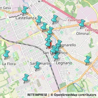 Mappa LEGNANO - Via Pietro Micca a.V.Cavour, 20025 Legnano MI, Italia (0.98188)