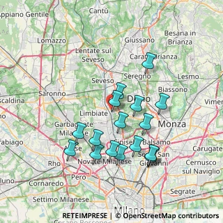 Mappa Via Roma, 20814 Varedo MB, Italia (6.91941)