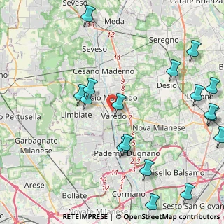 Mappa Via Roma, 20814 Varedo MB, Italia (5.69056)