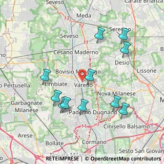 Mappa Via Roma, 20814 Varedo MB, Italia (4.08909)