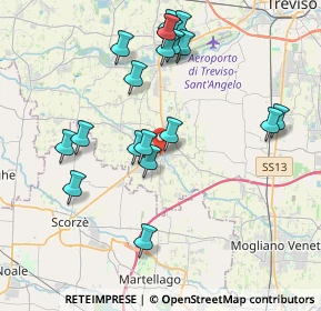 Mappa Via Francesco Petrarca, 31059 Zero branco TV, Italia (4.031)