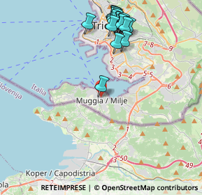 Mappa Via Bembo Francesco, 34015 Muggia TS, Italia (4.665)