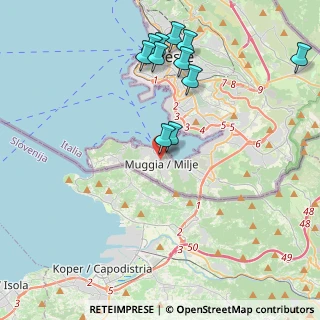 Mappa Via N.Colarich, 34015 Muggia TS, Italia (4.38273)