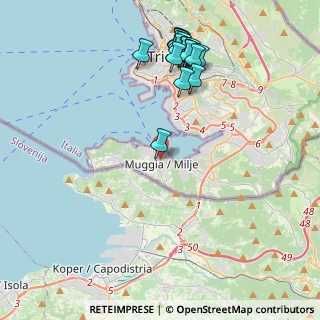 Mappa Via N.Colarich, 34015 Muggia TS, Italia (4.665)