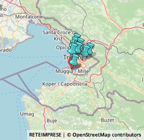 Mappa Via Bembo Francesco, 34015 Muggia TS, Italia (15.57833)