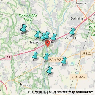 Mappa Via Privata Crespi, 24042 Capriate San Gervasio BG, Italia (3.51083)