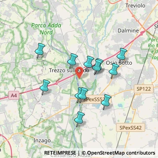 Mappa Via Privata Crespi, 24042 Capriate San Gervasio BG, Italia (3.20333)