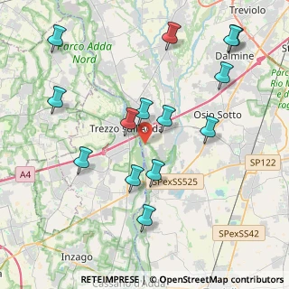Mappa Via Privata Crespi, 24042 Capriate San Gervasio BG, Italia (4.39571)