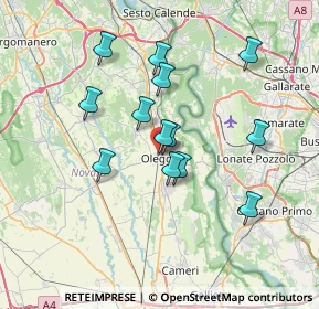 Mappa Via Partigiani, 28047 Oleggio NO, Italia (6.08385)
