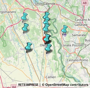 Mappa Via Partigiani, 28047 Oleggio NO, Italia (4.6625)