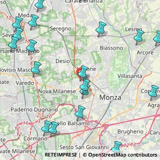 Mappa Via Generale Gaetano Giardino, 20851 Muggiò MB, Italia (6.4555)