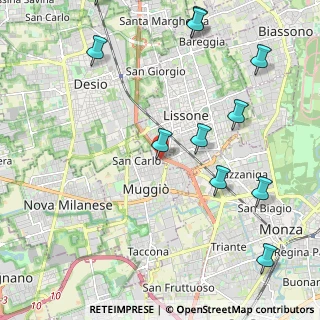 Mappa Via Generale Gaetano Giardino, 20851 Muggiò MB, Italia (2.67727)