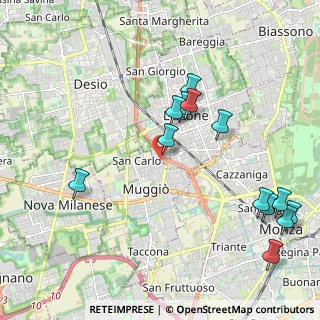Mappa Via Generale Gaetano Giardino, 20851 Muggiò MB, Italia (2.36077)