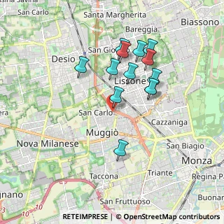 Mappa Via Generale Gaetano Giardino, 20851 Muggiò MB, Italia (1.62308)