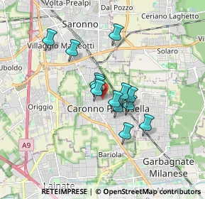 Mappa Largo Donatori Del Sangue, 21042 Caronno Pertusella VA, Italia (1.22692)